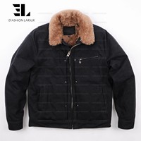Veste de chasse en toile de canard enduite de cire lourde LARSUR, fabriquée sur mesure, avec doublure en polaire en fourrure, veste de motard pour motocyclistes