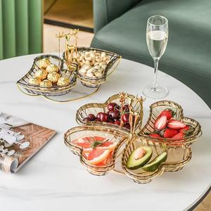 <span class=keywords><strong>2023</strong></span> nouvelle assiette de fruits en plastique en forme de coeur à la mode maison Table basse fruits secs Snack boîte de rangement <span class=keywords><strong>vaisselle</strong></span> promotionnelle - Product Image 2