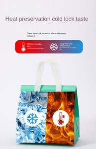 Sac isotherme commercial recyclable et épaissi, emballage portable biodégradable en non-tissé pour thé au lait et barbecue - Product Image 5