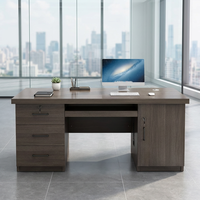 Escritorio de Oficina Modular Contemporáneo de Lujo, Extensible de 2 a 8 Plazas, Estación de Trabajo Compartida, Muebles Modernos de Madera para el Hogar