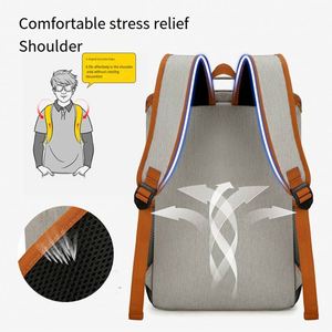 Sac à dos isotherme personnalisé en toile imperméable pour pique-nique, glacière souple pour le déjeuner, idéal pour la gym et l'extérieur - Product Image 3