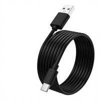 Câble de charge USB pour microphone avec charge ultra-rapide, gaine en PVC et blindage tressé