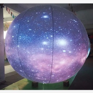 Globos inflables gigantes para decoración de fiestas temáticas espaciales, globos inflables de planetas/Luna de tierra inflable, modelo Led colgante de nueve planetas - Product Image 2