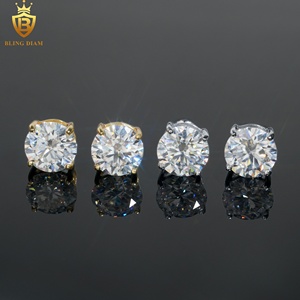 <span class=keywords><strong>Orecchini</strong></span> <span class=keywords><strong>Pendenti</strong></span> <span class=keywords><strong>da</strong></span> 8mm in Argento Sterling 925 con Moissanite VVS, Gioielli alla Moda per <span class=keywords><strong>Uomo</strong></span> e Donna - Product Image 4