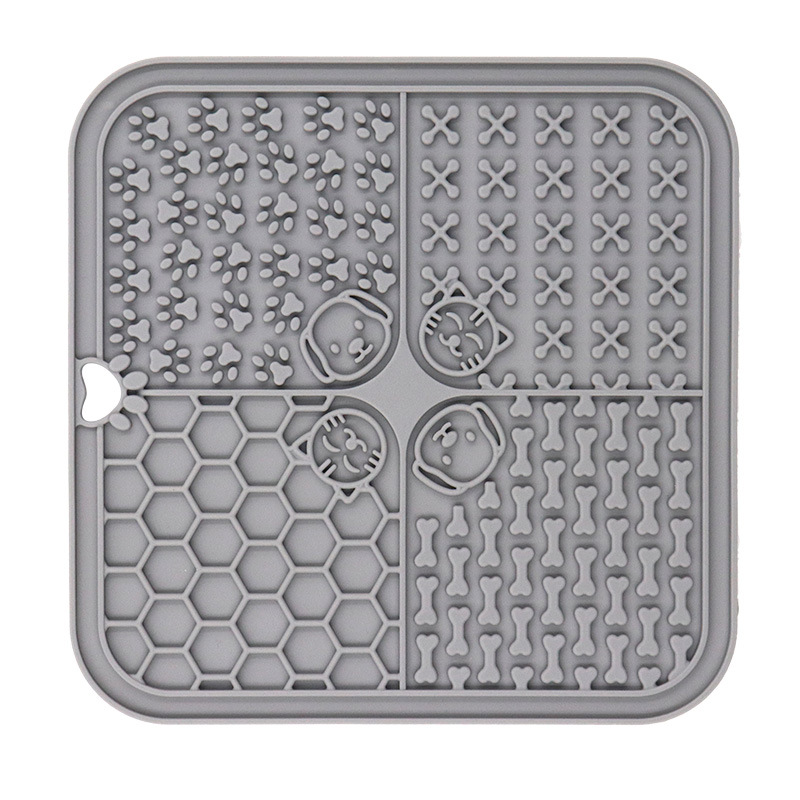 Set de table lent 4 grilles gris