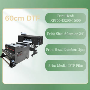 Impresora <span class=keywords><strong>Plotter</strong></span> DTF de Doble Cabezal Xp600 de 60 cm, Superventas, para Prendas y Bolsas, con Máquina de Recubrimiento en Polvo - Product Image 3