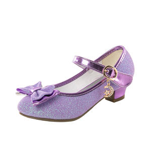 Zapatos de Princesa <span class=keywords><strong>Anna</strong></span> para Niñas, de Piel Sintética, con Cierre de Velcro, Transpirables, Antideslizantes, de Tacón Alto, Primavera 2025 - Product Image 6