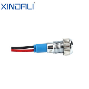 IP67 Không Thấm Nước 6Mm 8Mm 10Mm Kim Loại LED Chỉ Số Ánh Sáng 12V Đèn Tín Hiệu Với Màu Xanh Lá Cây Màu Xanh Vàng Trắng Phát XDL17-6B/L - Product Image 2