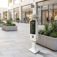 Kiosque de commande interactif résistant aux intempéries IP66, affichage numérique, écran tactile, terminal pour la restauration