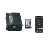 Kit d'éclairage de plafond Led 16w dc 12v Rgbw avec moteur à Fiber optique 0.75mm x 300 3m Star