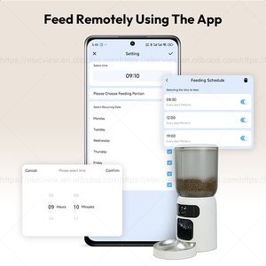 Elecpet 2025 mới thông minh Pet Feeder điều khiển từ xa vi mạch Laser Pet trêu chọc 2 máy ảnh 1080P HD tầm nhìn ban đêm - Product Image 3