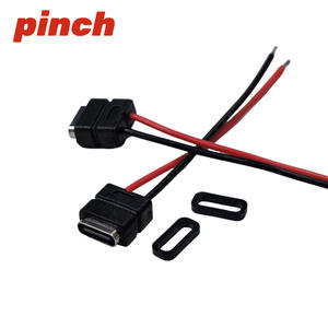 Connecteur femelle de type C 2P avec interface de câble pour station de charge de téléphone portable, accessoire de bricolage, prise de rechargement - Product Image 3