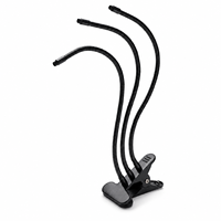 Support de bureau et de chevet multifonctionnel réglable à pince avec bras flexible pour téléphone, lampe de culture de plantes, lampe d'appoint pour diffusion en direct et lampe LED