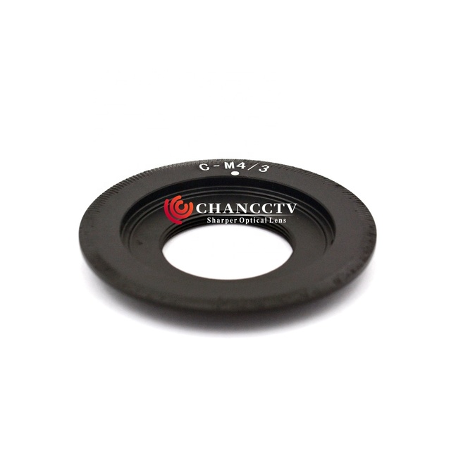 Black Aluminum C Mount to M43 Mount Converter Metal Lens Adapter