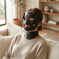 Masque de luminothérapie rouge 5D professionnel, appareil de beauté facial LED médical, masque LED en silicone pour salon et beauté à domicile