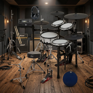BEST NEW EU TD-50KV2 Electric Industrial V-<b>Drum</b> Set Acrylic Drumheads DIY ODM Customizable <b>Plastic</b> Construction USB-MIDI Double - Product Image 5