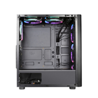 AntarcChill RGB Gamer with Tempered Glass Gamers Pc Desktop Casing Boitier Pc Ce Stock Plastic Clear Plastic Computer Case ATX