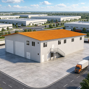 Edificio de Almacenamiento Modular de Acero Pre-fabricado de Grado Industrial, Almacén Logístico Comercial de Gran Resistencia y Techo Transparente - Product Image 1