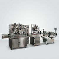 Machine de remplissage de bouteilles entièrement automatique à grande vitesse avec 2 buses et pompe de suivi servo pour savon liquide et sirop