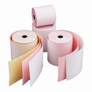 2 ply <span class=keywords><strong>carbonless</strong></span> giấy nhận cuộn hình ảnh màu xanh/đen 80*80mm 57*50mm <span class=keywords><strong>carbonless</strong></span> <span class=keywords><strong>ATM</strong></span> cuộn cho <span class=keywords><strong>POS</strong></span> - Product Image 5