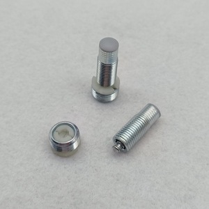 Dunway Concealed Movable Shelf Connector M6x25mm Nickel Plated Carbon Steel For Furniture Cabinets Display Cases - Product Image 1