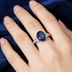 Bague de fiançailles et de mode personnalisée en or massif 10K/14K/18K, argentée, avec pierre de laboratoire CVD de qualité IGI VVS-VS, taille brillant classique, style cluster - Product Image 5