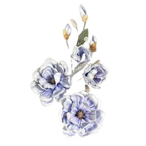 Fleur de Magnolia Artificielle 3D Junheyuan, 4 Têtes, Grande et Réaliste, pour Décoration de Mariage, Décoration de la Maison, Arrangement au Sol - Product Image 5