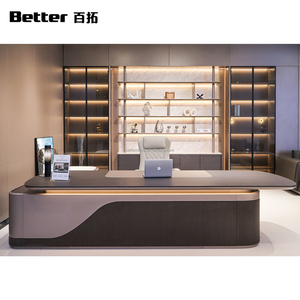 Chaise de <span class=keywords><strong>bureau</strong></span> de direction de luxe à dossier haut, pivotante, pour PDG et administrateurs, style traditionnel - Product Image 1