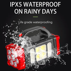 USB di emergenza torcia <span class=keywords><strong>solare</strong></span> portatile con Power Bank LED USB torcia da lavoro ricaricabile per campeggio pesca lampada di ricerca - Product Image 5