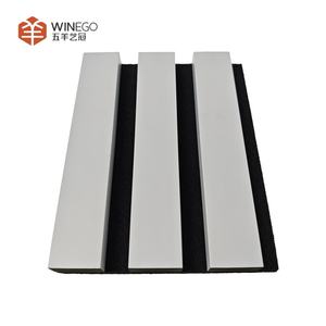 와인고 흡음 아쿠스틱 벽 패널 배경 목재 슬랫 벽 패널 나사 설치 목재 아쿠스틱 슬랫 벽 패널 - Product Image 4