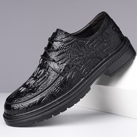 Chaussures habillées britanniques à lacets pour hommes, prêtes à être expédiées, motif printanier, deux couleurs en stock, petites commandes acceptées, livraison rapide