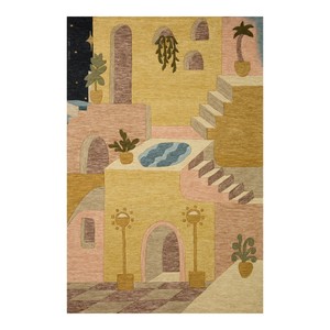 Tapis en laine moderne fait main de luxe, sur mesure, à poils longs, antidérapant, adapté aux animaux domestiques, lavable, pour salon, hôtel, extérieur - Product Image 1