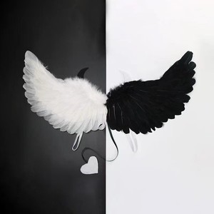 Accessoires <span class=keywords><strong>de</strong></span> déguisement <span class=keywords><strong>de</strong></span> fête d'Halloween Ailes d'ange démon Ailes <span class=keywords><strong>de</strong></span> petit monstre Ailes <span class=keywords><strong>de</strong></span> plumes pour les fêtes Spectacles <span class=keywords><strong>de</strong></span> scène Cosplay - Product Image 2