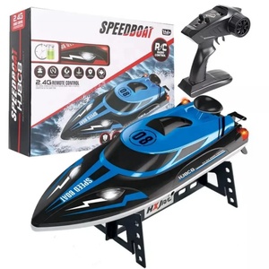 Bateau de course télécommandé SJY-HJ808 en métal, 4 canaux, portée 150 m, navigation autotourneuse, 2,4 GHz, refroidissement par eau, haute vitesse - Product Image 1