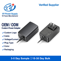 Adaptateur secteur 24V 1A 12V 3A Prise US OEM Alimentation AC/DC à découpage personnalisée Certifié ETL CE Usine Vietnam