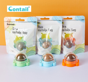 Pelota de juguete para gatos, juguete para mascotas con dientes molares, planta natural limpia, para calmar a los gatos - Product Image 6