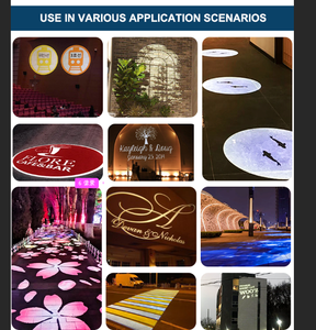 TMUT Proyector LED de Logotipos para Exteriores de 300W, Lente Gobo, Luces Publicitarias, Proyector Multi Logotipo con 7 Cambios de Imagen, Clasificación IP67, Ra85, 33000lm - Product Image 2