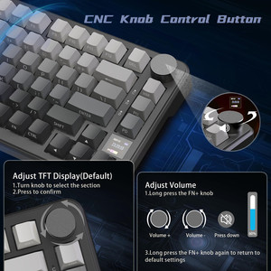 Tấn Công Cá Mập X85 Pro Tri-Chế Độ 75% Gasket Bàn Phím Cơ Khí Với Màn Hình Tft Với Núm Trao Đổi Nóng Bàn Phím - Product Image 6