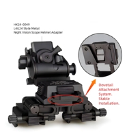 Accessoires de chasse en métal pour l'extérieur, adaptateur de casque PVS 14 Nvg, unités à double tube, kit de jumelles montées sur casque