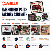 Patch brodé éco-responsable en forme d'étoile, design logo de véhicule personnalisé style punk, à coudre ou thermocollant, accessoire pour chapeaux, sacs fourre-tout et vêtements