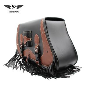 Pour <span class=keywords><strong>Kawasaki</strong></span> Vulcan S Honda Harley Sportster XL Cafe Racer Classic pièces de <span class=keywords><strong>moto</strong></span> arrière sac de selle latéral rangement de bagages - Product Image 2