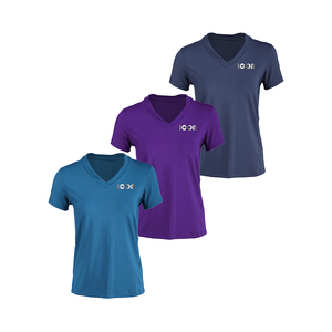 Marque chinoise fiable ODM Service T-shirt à col en V T-shirt en polyester Vêtements de sport fitness pour vêtements de fitness - Product Image 6