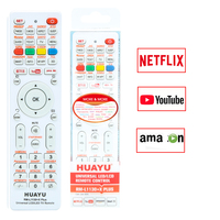 Télécommande universelle à code fixe HUAYU RM-L1130+X Plus avec contrôle tactile LED pour téléviseurs intelligents LCD/LED