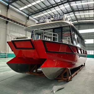 11,6 M X 3,3 M 38 pies <span class=keywords><strong>de</strong></span> doble casco <span class=keywords><strong>de</strong></span> aluminio barco <span class=keywords><strong>de</strong></span> <span class=keywords><strong>pasajeros</strong></span> fuera <span class=keywords><strong>de</strong></span> borda catamarán eléctrico para con <span class=keywords><strong>segunda</strong></span> cubierta Pilothhouse y asientos - Product Image 1