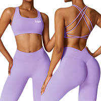 Soutien-gorge de sport à bretelles dans le dos soutien-gorge de yoga d'entraînement à impact élevé personnalisé vêtements de sport pour femmes top vente en gros fabricants de vêtements de fitness