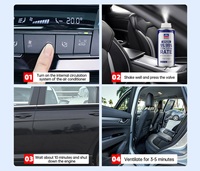 Spray désodorisant pour voiture, éliminateur d'odeurs automobile, désodorisant pour voiture, taux de stérilisation de 99,9 %, parfum pour voiture