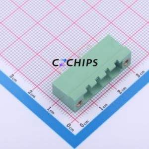 2ETYVM-5.0-04P-14-100AH Plug-in Terminal Block Through hole,P=5mm Connector Board-to-Board / Socket Closed Screw Fixing 1x4P 5mm - Product Image 1