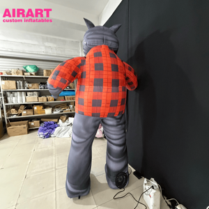 Disfraz Inflable Gigante de <span class=keywords><strong>Lobo</strong></span> de Dibujos Animados, Personaje de <span class=keywords><strong>Hombre</strong></span> <span class=keywords><strong>Lobo</strong></span> Personalizado, Accesorio Inflable para Decoración de Escenarios y Fiestas - Product Image 2