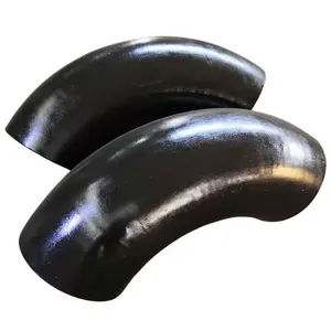 Manufacturer good price ASME B 16.9 metal mild steel black carbon steel 3/4 inch sch40 sch80 90 degree elbow