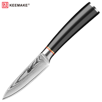 Couteau à éplucher KEEMAKE en acier Damas VG10, couteau à fruits professionnel, petits couteaux de cuisine japonais ultra-affûtés